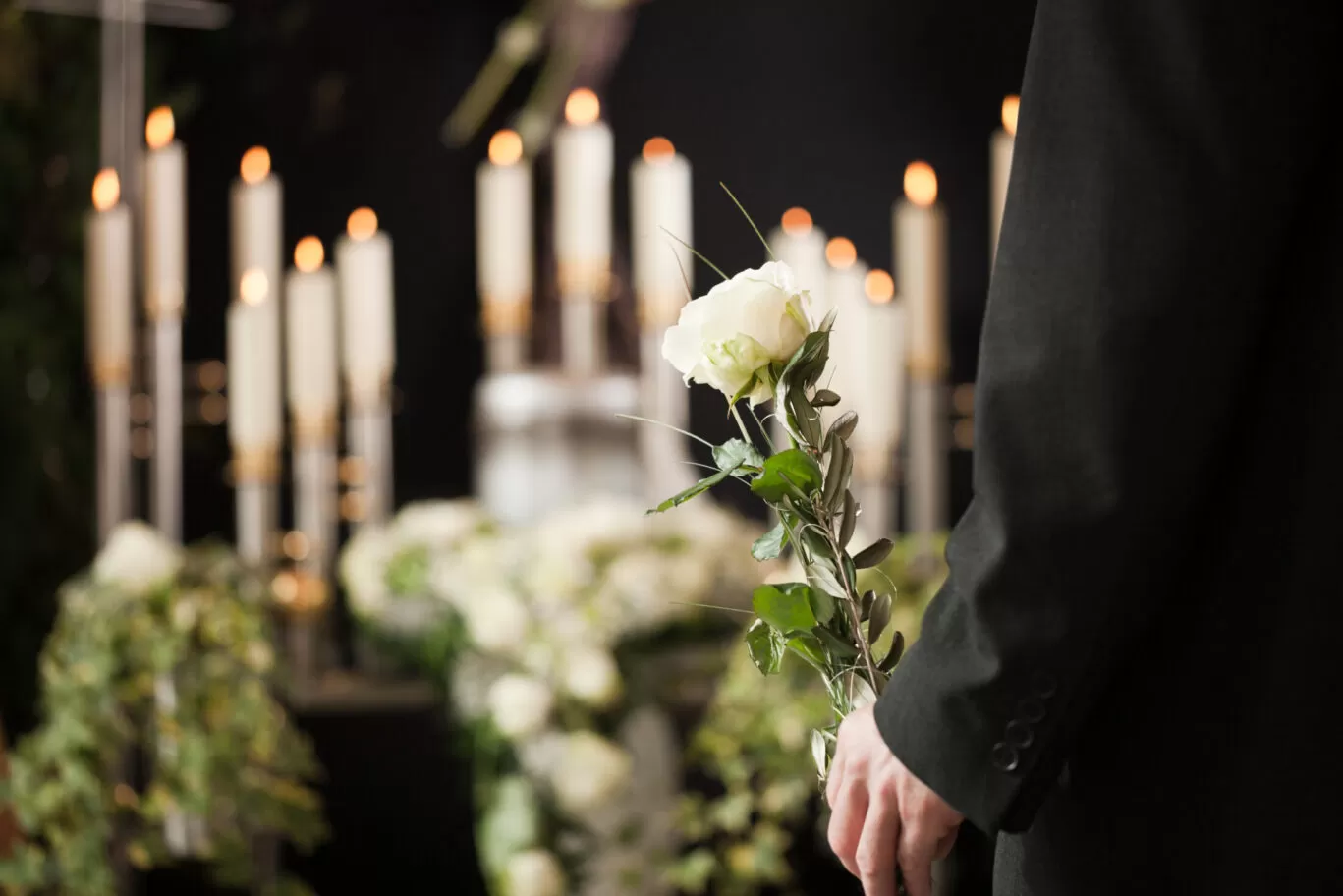 Religion, death and dolor  – man at funeral